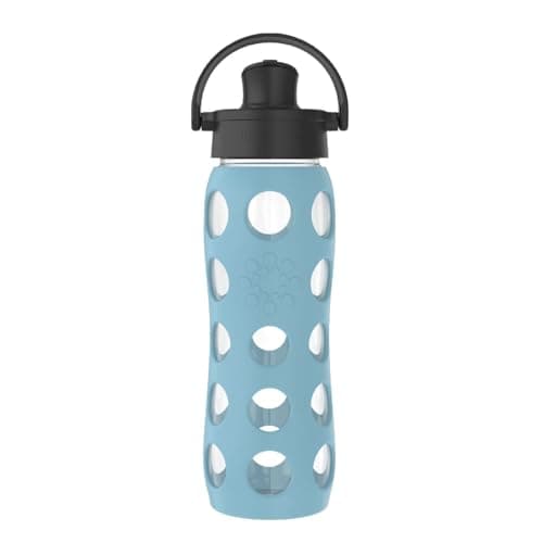 Amazon.com: Lifefactory 22-Ounce Glass Water Bottle with Active Flip ...