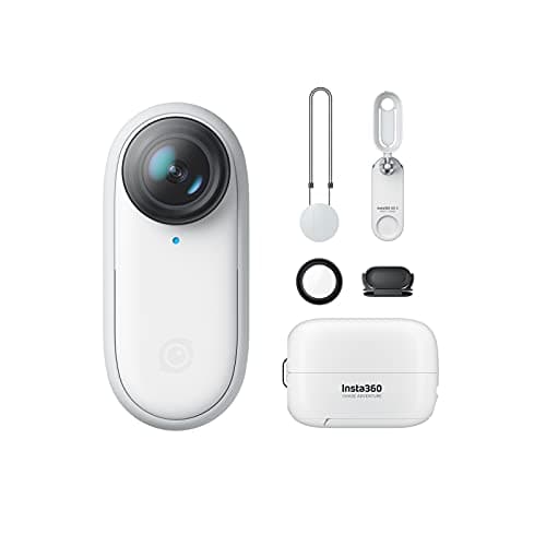 Insta360 GO 3S - 128 GB Black 4K Tiny Portable Vlogging Camera, Hands-Free POVs, Mount Anywhere, Stabilization, 140 Min Battery Life, 10m Waterproof, Pet POV