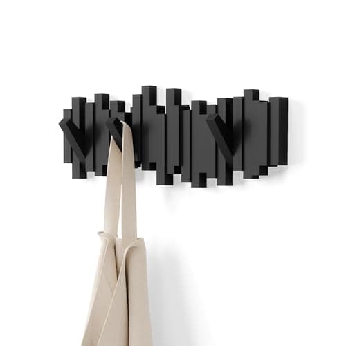 UMBRA Sticks Multi Hook Coat Rack (Black) | Design Is This