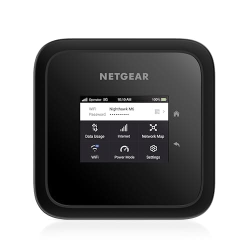NETGEAR Nighthawk M6 Pro 5G mm Wave WiFi 6E Mobile Hotspot Router (MR6550) – Portable Business Companion for Fast, Secure Connections Up to 8Gbps – Unlocked, International Roaming in 125+ Countries