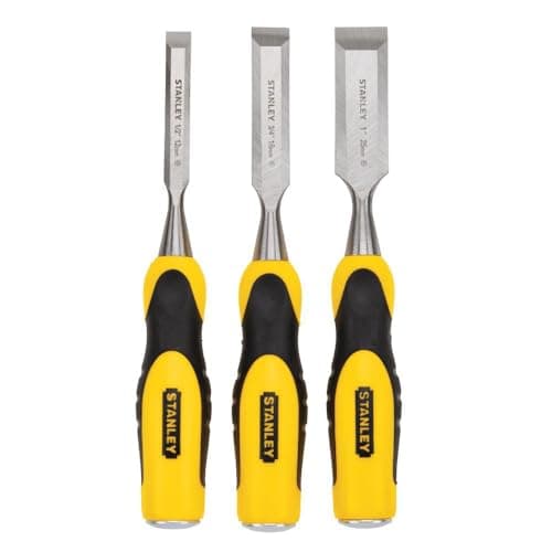 STANLEY Bailey Chisel Set: Wood, 14 in Overall Lg, 5 Pieces, 5 Piec…