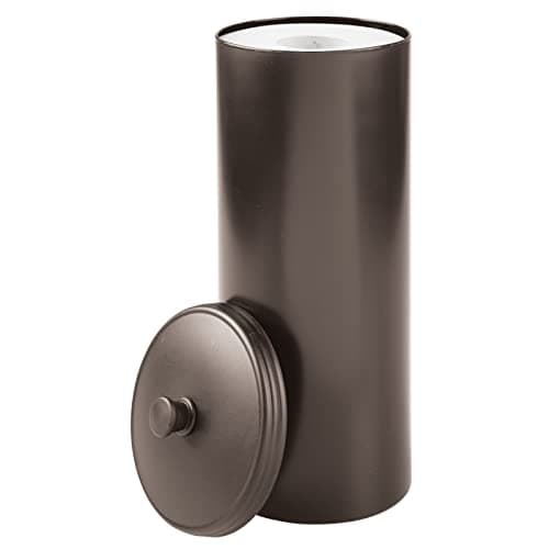 Amazon.com: mDesign Plastic Free Standing Toilet Paper Holder Canister ...