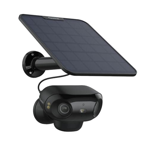 REOLINK Spotlight Security Camera Wireless Outdoor with 2K+ 5MP Color Night Vision, Human/Vehicle Smart Detection, 2.4/5Ghz Dual-Band WiFi, Wire-Free Battery/Solar Powered Argus 3 Pro with Solar Panel