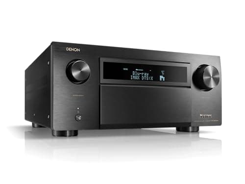 Denon AVR-X8500HA 13.2 Channel (150 W/Ch) Receiver for Home Theater, Advanced 8K Upscaling, Supports Dolby Atmos, DTS:X, IMAX Enhanced, Auro 3D & More, Built-in HEOS, Amazon Alexa Voice Control