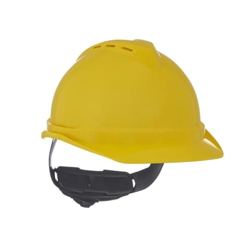 MSA - V-Gard 500 Vented Safety Helmet with Fas-Trac iii Suspension and ...