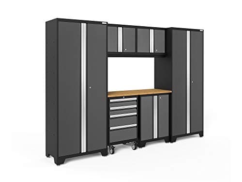 NewAge Products Bold Series Gray 7 Piece Set, Garage Cabinets, 50421