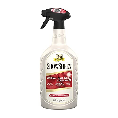 Absorbine ShowSheen Hair Polish and Mane & Tail Detangler, 950ml Spray Bottle