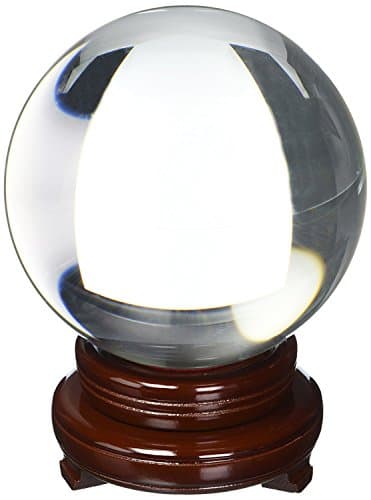 Amlong Crystal Clear Crystal Ball 150mm (6 inch) Including Golden ...