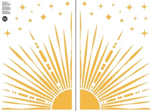 Amazon.com: Sun Wall Decals Sun Decals for Walls Sunshine Wall Stickers ...