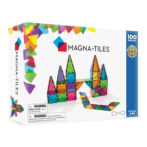 Magna-Tiles Clear Colors 100 Piece Set