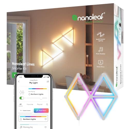 Nanoleaf Lines Starter Kit (9 Light Bars) - Smart & Secure Centre