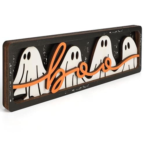 Boo Table Sign | Halloween Table Signs – OhHappyPrintables
