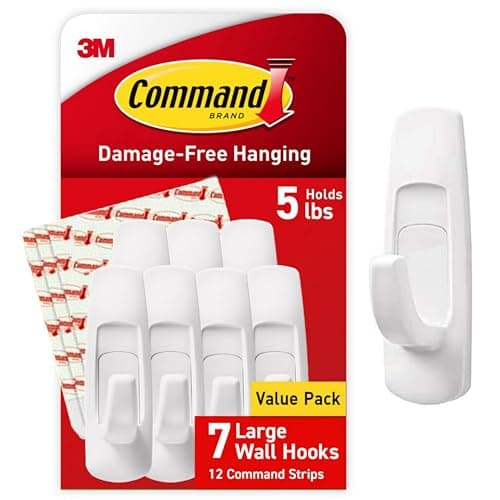 3M Command Large Utility Hook 1count 5lbs (2.2 kg) *minimum order 6 ...
