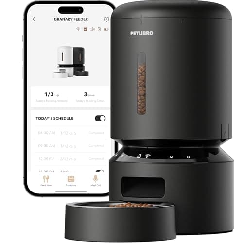 Pet Supplies : PETLIBRO Automatic Cat Feeder with Camera for Two Cats ...