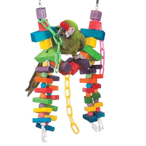 Super Bird Creations 29 by 13-Inch Rainbow Bridge Bird Toy, X-Large