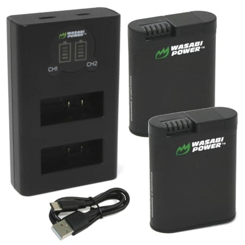 Wasabi Power Dual USB Battery Charger for GoPro Fusion and GoPro ASBBA ...