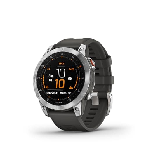 Garmin epix Gen 2, Premium Active smartwatch, Health and Wellness Features, Touchscreen AMOLED Display, Adventure Watch with Advanced Features, Slate Steel