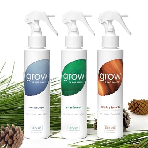 Grow Fragrance - Certified 100% Plant Based Air Freshener + Fabric Freshener Spray, Made with All Natural Essential Oils, Lavender Scent, 5 oz. (Pack of 2)