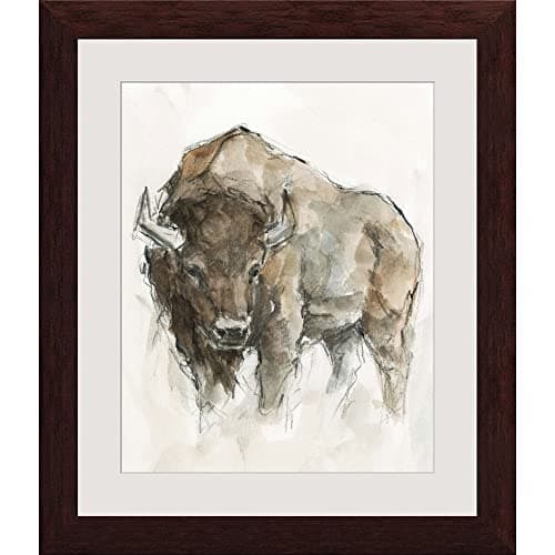 Amazon.com: Rustic Wildlife Wooden Wall Art - Large American Bison ...