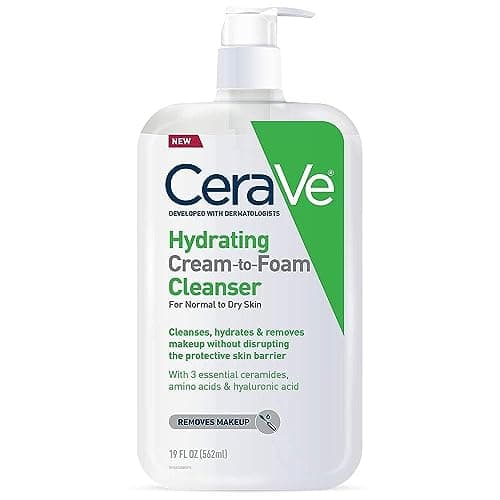 Hydrating Cream-to-Foam Cleanser | Facial Cleanser | CeraVe