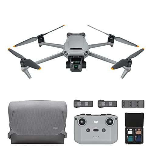 DJI Mavic 3 Classic (DJI RC) – Drone with Camera, 4/3 CMOS Hasselblad Camera, DJI RC Remote Controller, 5.1K HD Video, 46-Min Flight Time, Obstacle Sensing, Drone for Adults, 15km Transmission Range, RTH