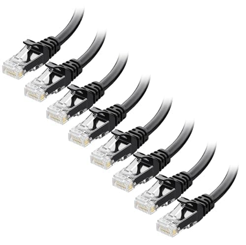 Cable Matters Paquete de 8 cables Ethernet Cat5e sin enganches de 10 ...
