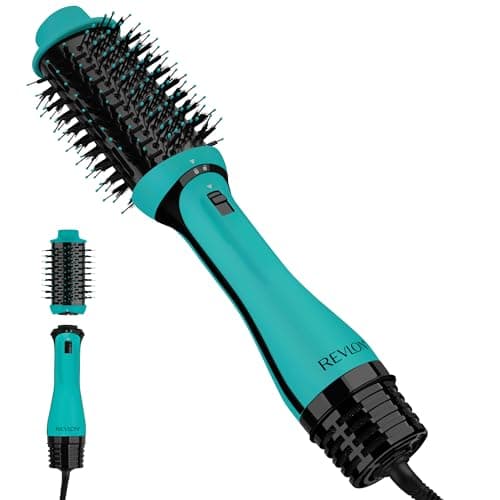 Revlon RVDR5222F One-Step Volumizer and Ionic Hair Dryer with Advanced Tourmaline Ionic Technology, Hot Air Brush, Less Frizz, Multiple Heat Settings, Black