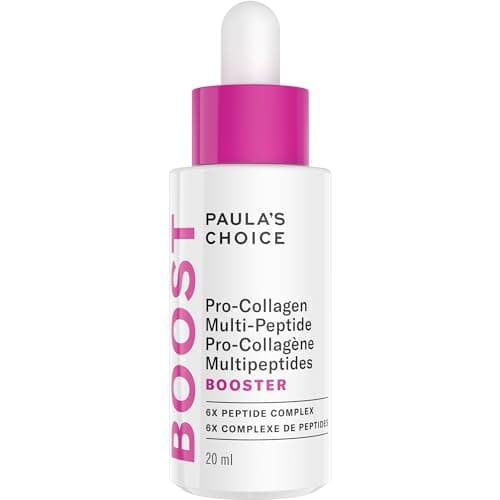 Paula’s Choice Pro-Collagen Multi-Peptide Booster Serum for Fine Lines & Wrinkles, Supports Collagen Production with Plumping Hyaluronic Acid & Amino Acids, Fragrance-Free, 20 ml