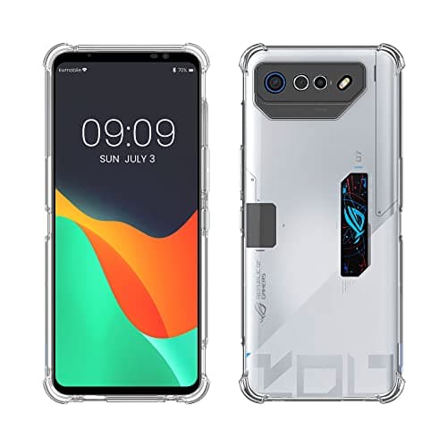 kwmobile Crystal Case Compatible with ASUS ROG Phone 7 Ultimate - TPU Silicone Mobile Cell Phone Cover - Transparent