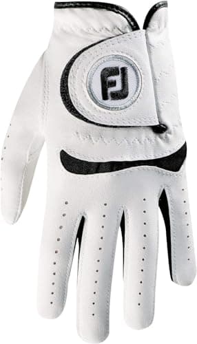 FootJoy Junior Golf Glove, White, Medium, Worn on Left Hand
