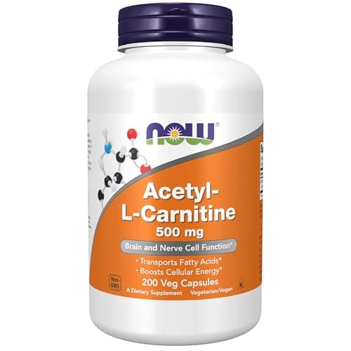 NOW Supplements, Acetyl-gal Carnitine 500 mg, Amino Acid, Brain And Nerve Cell Function, 100 Veg Capsules