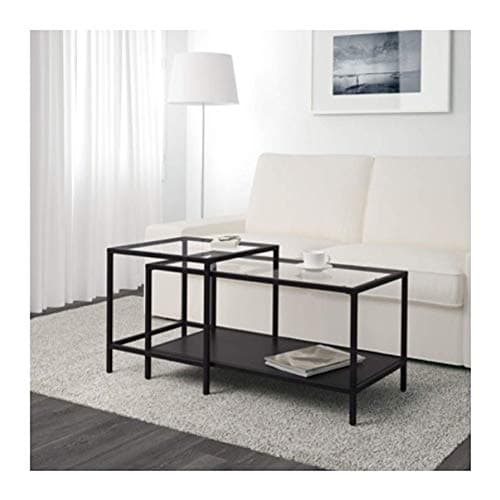 Ikea Vittsjo Glass Nesting Coffee Table - AptDeco