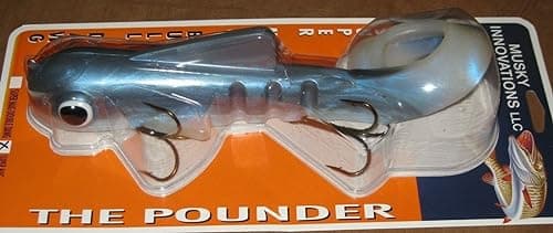 Magnum Swimmin' Dawg Musky Innovations Musky Pike Lure Muskie Bait Lures Swim Bait Bull Dawg (White Sucker)