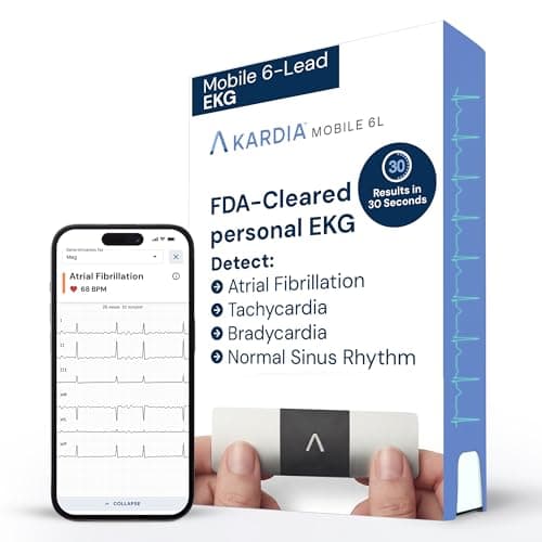 KardiaMobile Six-Lead Personal EKG Monitor - Detect AFib from Home - by AliveCor