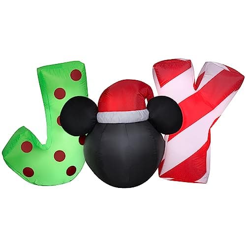 DISNEY GEMMY CHRISTMAS Lighted Mickey Mouse Yard Airblown Inflatable ...