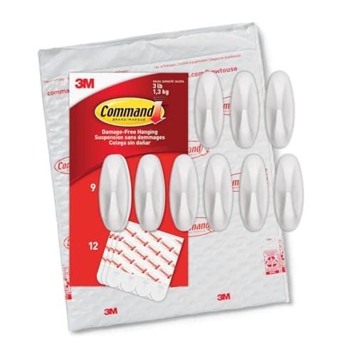 Command Command Medium Designer Hook 17081-3gd, Soft Gold, 3 Hooks, 6 ...