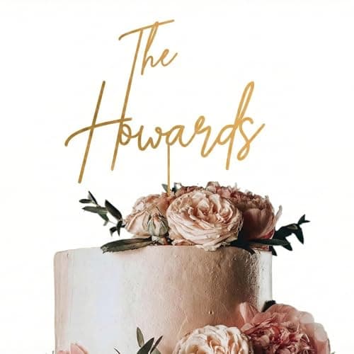 Script Names Wedding Cake Topper – Artisan Stamp