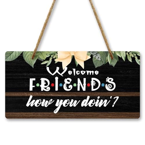 Welcome Friends, Welcome Wood Sign, Door Hanger, Door Decor, Door Sign ...