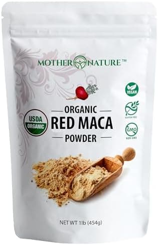 Amazon.com: Polvo de Maca Roja Orgánica – raíz de Maca cultivada ...