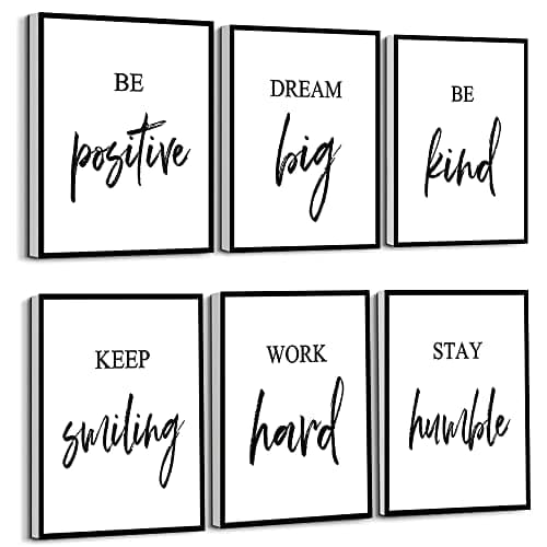 Trinx Inspirational Quote Canvas Dream Big Never Give Up Wall Art ...