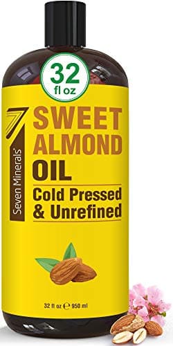 Seven Minerals, Sweet Almond Oil, Cold Pressed & Unrefined, Unscented ...