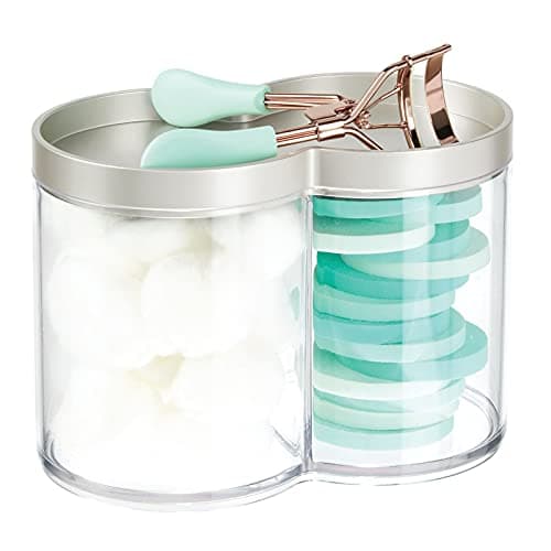 mDesign Plastic Apothecary Canister Set
