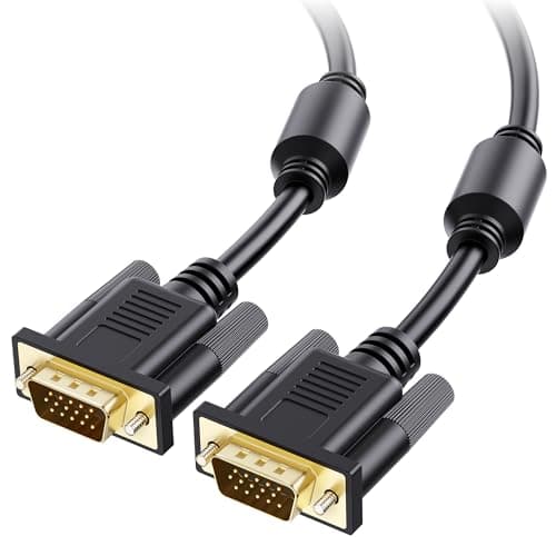 Cable Matters Gold Plated VGA Monitor Cable with Ferrites 50 Feet, Bare ...