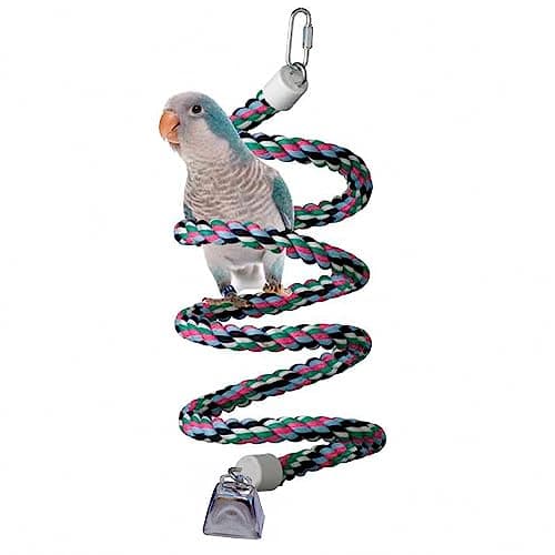 Super Bird Creations 3/4-Inch by 66-Inch Rope Bungee Bird Toy, Medium