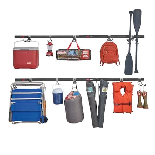 Système de rails de rangement Rubbermaid FastTrack pour garage