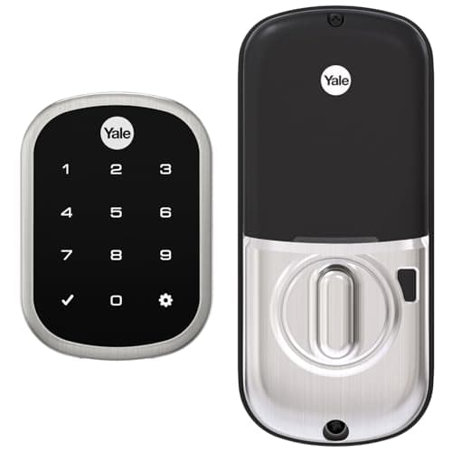 Yale Security Deadbolt Lock SL with Z-Wave, Satin Nickel Keyless Entry Door Lock with Electronic Touchscreen Keypad for Code, YRD256-ZW2-619