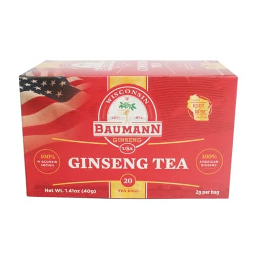 Bolsas de té de ginseng de Wisconsin de Baumann