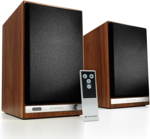 Audioengine HD6 Premium Wireless Home Theater Bookshelf Speakers - 150W Studio Monitors