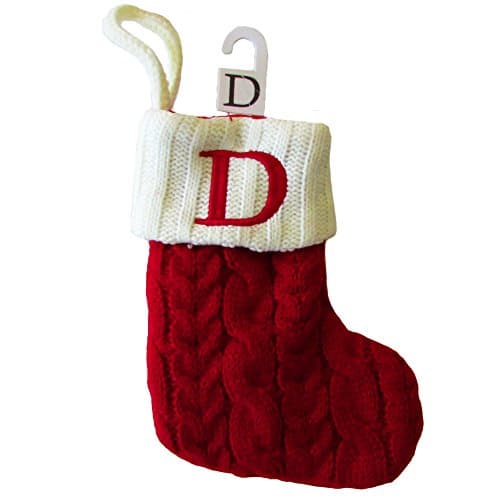Amazon.com: Geyoga 24 Pieces Mini Christmas Knit Stockings 6 Inch Cable ...