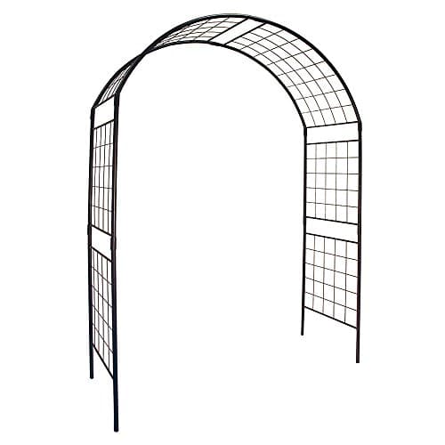Achla Designs Elegant Handcrafted Monet II Wrought Iron Garden Arbor ...